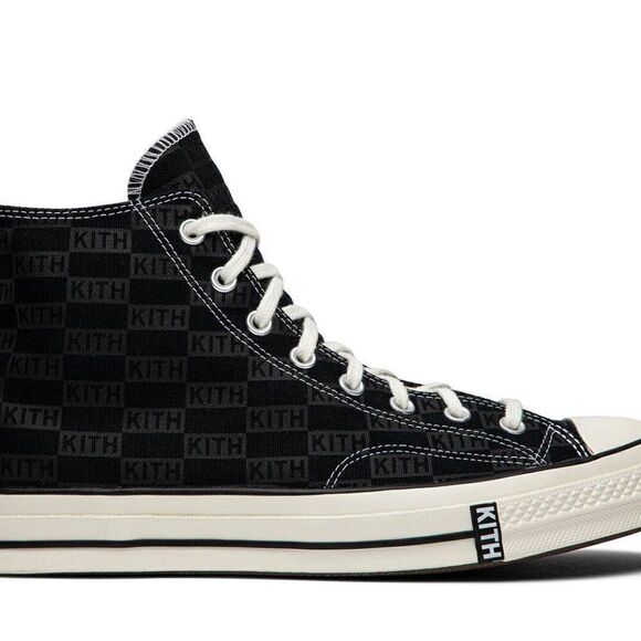 Converse Chuck 70 High x KITH 'Black Monogram' 2019 Men's Size 7.5 Womens 9.5 - Picture 8 of 15